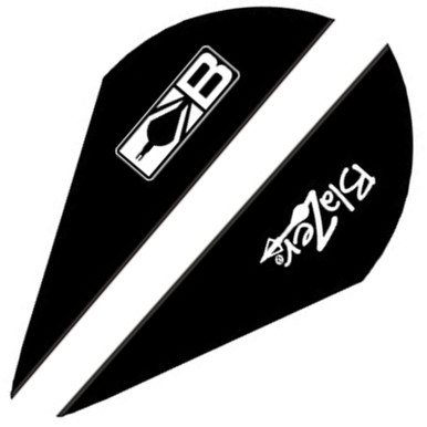 Bohning Blazer 2" Vane Arrow Fletching Black Pack of 36, 10831BK2