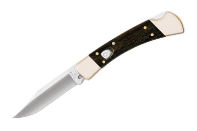 Buck 110 AUTO Folding Hunter - 3.75" 420HC Blade Ebony Wood Handles - 11197