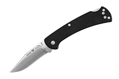 Buck 112 Slim Pro Folding Ranger - 3" S30V Plain Blade, Black G10 Handles, Deep Carry Pocket Clip