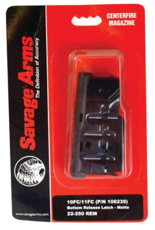 Savage Magazine, Short Action, 243 Win/7MM-08 Remington/6.5 Creedmoor/260 Remington/308 Winchester/338 Federal, 4Rd, Stainless Steel, Fits 12/14/16C/110