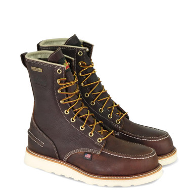 Thorogood Mens 1957 Waterproof 8" Briar Pitstop ST MOC Toe MWB 804-3800