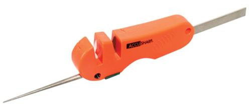 Accusharp Knife and Tool Sharpener 4-in-1 Tungsten Carbide