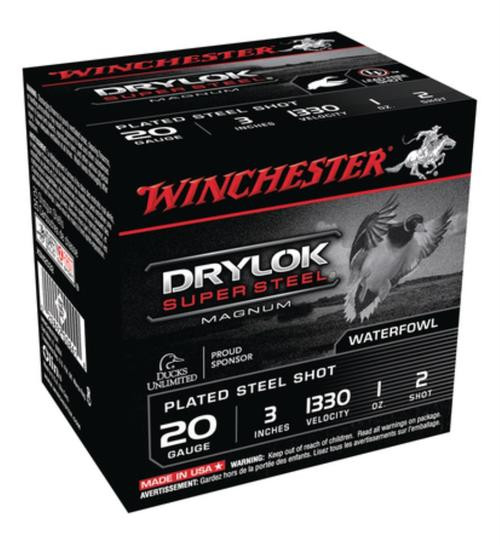 Winchester Super-X Waterfowl Loads 20 Ga, 3", 1oz, 2 Shot, 25rd Box
