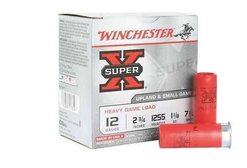 Winchester Super-X Heavy Ga, me Load 12 Ga, 2.75", 1.1oz, 7.5 Shot, 25rd Box