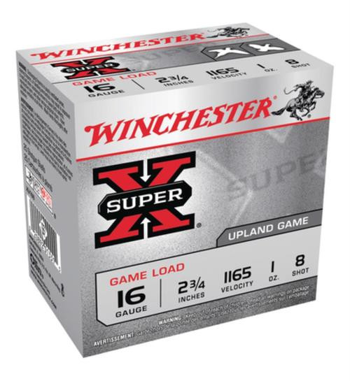 Winchester Super-X Ga, me 16 Ga, 2.75", 1 oz, 8 Shot, 25rd Box