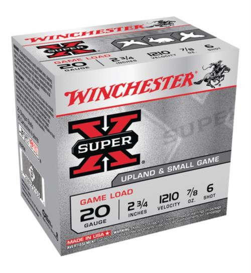 Winchester Super-X Ga, me 20 Ga, 2.75", .88 oz, 6 Shot, 25rd Box