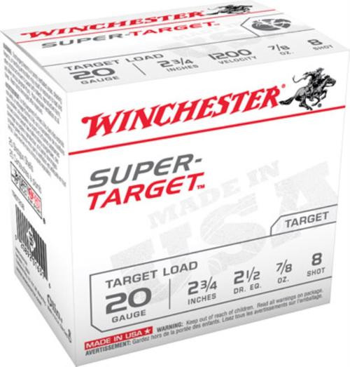 Winchester Super Target 20 Ga, 2.75", 7/8oz, 25rd Box