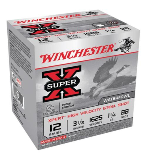 Winchester Super-X Xpert Steel Waterfowl 12 Ga, 3.5'', 1625 FPS, 1.25OZ, BB Steel Shot, 25rd Box