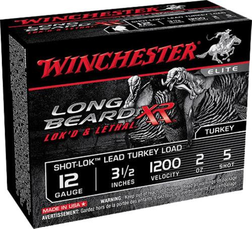 Winchester Long Beard XR Shot-Lok Lead Turkey 12 Ga, 3.5", 5 Shot, 10rd Box