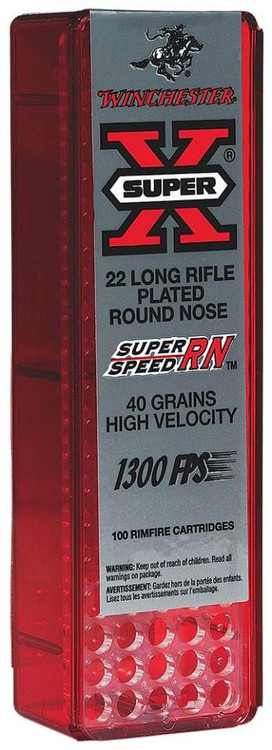 Winchester Super-X 22LR 40gr, Round Nose 100rd Box