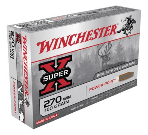 Winchester Super-X 270 Winchester 150 Gr, Power-Point, 20rd Box