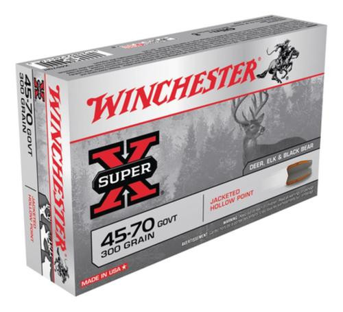 Winchester Super X 45-70 Gov Jacketed Hollow Point 300gr, 20rd Box
