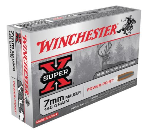 Winchester Super X 7mmX57mm Mauser Power-Point 145gr, 20rd Box
