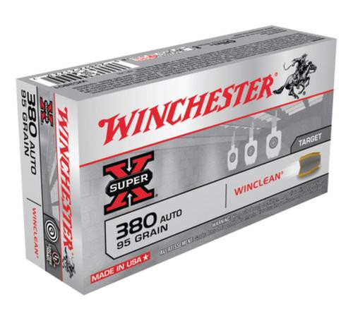Winchester WinchesterClean 380 ACP Brass Enclosed Base 95gr, 50Box/10Case