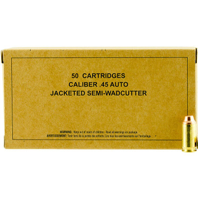 Winchester Service Grade .45 ACP 185 Grain JSW 50 Rounds