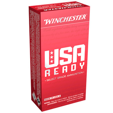 Winchester USA Ready 9mm Ammunition FMJFN 115 Grains 50 Rounds