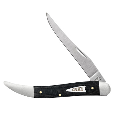 Case XX Medium Toothpick Black Micarta Folding Stainless Pocket Knife