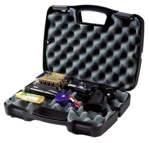 Plano Gun Guard SE Single Scoped Handgun Case Plastic Ribbed Black 13.5''Lx10.13''Wx3''H