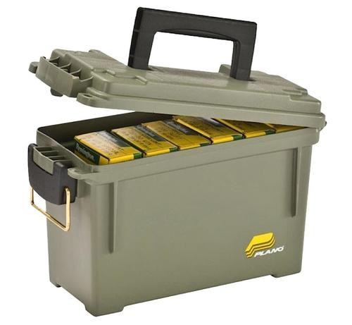 Plano Ammo Can, Holds 6-8 Boxes, O-Ring Water-Resistant Polyethylene, Olive Drab