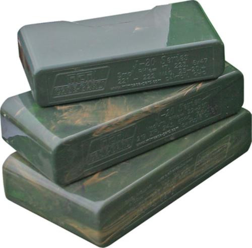 MTM 20rd Slip-Top Small Rifle Ammo Box, Smoke Poly