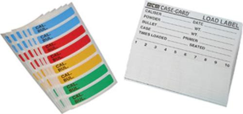 MTM Reloading Labels 50Pk & 48 Sm Color Coded Labels Univ 4"X2 1/8"