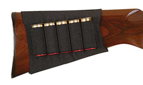 Allen Stock Shell Holder for Shotguns, Nylon, Black, Neoprene, 5rds