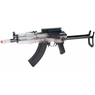 Crosman GameFace GF76 Carbine Airsoft Rifle - Black/Clear