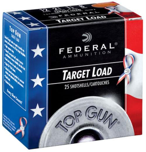 Federal Top Gun Target 12 Ga, 2.75", 1-1/8oz, 8 Shot, 1145fps, 25rd Box