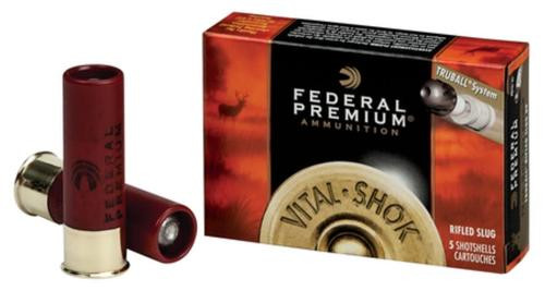 Federal Vital-Shok 12 Ga, 3", 1700 FPS, 1oz, TruBall Slug, 5rd Box