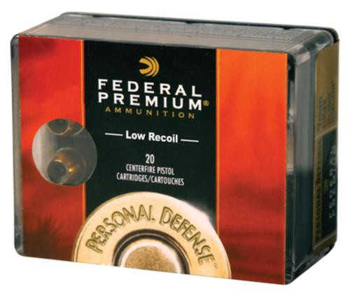 Federal Personal Defense Low Recoil .327 Federal 85gr, Jacketed Hollow Point 20rd Box