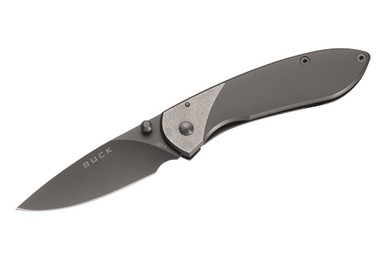 Buck 327 Nobleman Folding Knife - 2.6" 440A Blade w/Stainless Handle & Pocket Clip