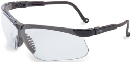 Howard Leight Genesis Glasses, Black Frame, Clear Lens