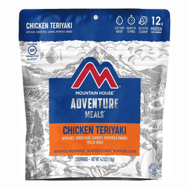 Mountain House Chicken Teriyaki with Rice Gluten Free Freeze Dried Food 2 Serving