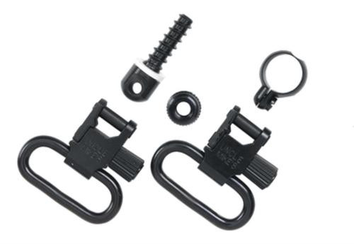 Uncle Mike's 1" Black Quick Detach Sling Swivels 115 RF