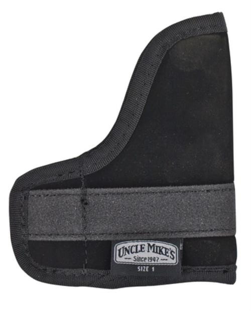 Uncle Mike's In-The-Pants Holster -2, Most .380 ACPs, Black Soft Suede/Nylon