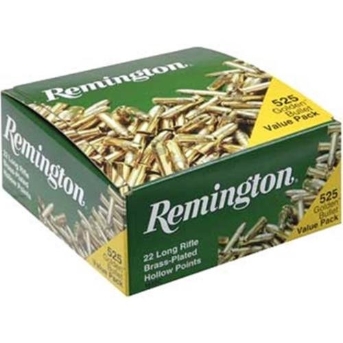 Remington 22LR, 36gr, Plated Hollow Point, 525rd Box