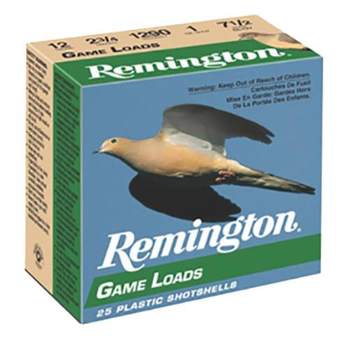 Remington Game Loads 12 Ga, 2.75", 1oz, 7.5 Shot, 25rd Box