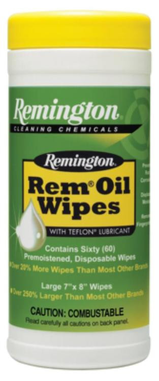 Remington Rem Oil Pop-Up Wipes 7x8 qty 60