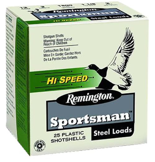 Remington Sportsman Hi-Speed Loads 12 Ga 3 1.1oz 2 Shot 25rd Box