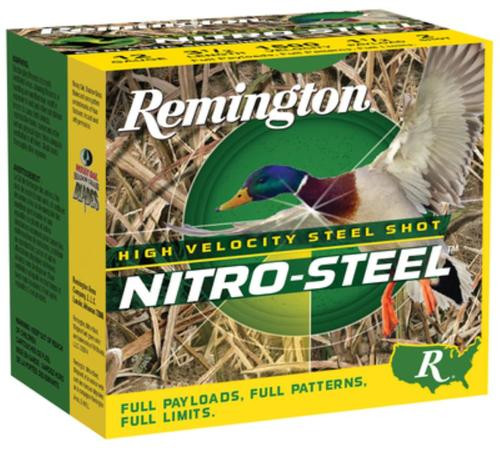Remington Nitro Steel Shotshells 12 Ga, 2.75", 1.1oz, 4 Shot, 25rd Box