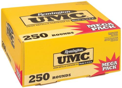 Remington UMC Mega Pack 40S&W 180gr Full Metal Jacket 250 Per Box/4 Case