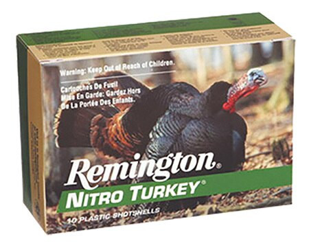 Remington Nitro Turkey 12 Ga, 3.5 Inch, 1300 FPS, 2 Ounce, 4 Shot, 10rd Box