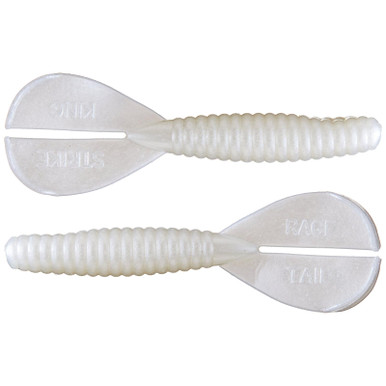 Strike King Rage Twin Tail Menace Grub 8pk Pearl