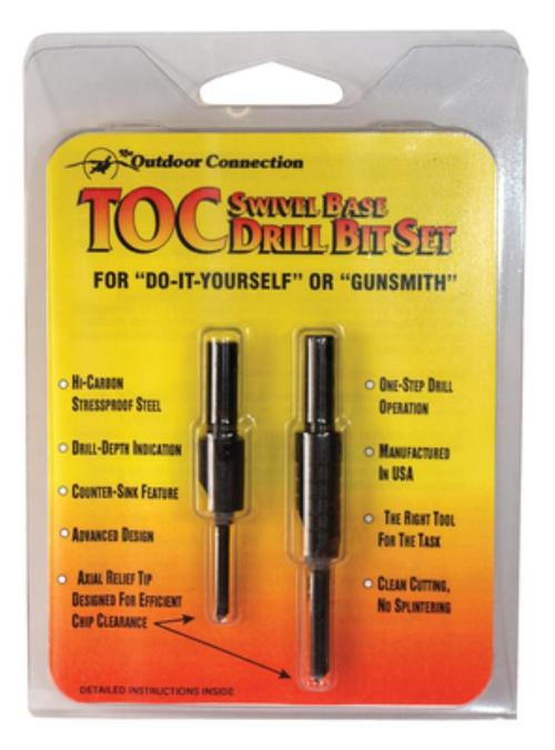 Outdoor Connection Swivel Base Drill Bit Set For Use On Wood Laminate Or Synthetic Stocks