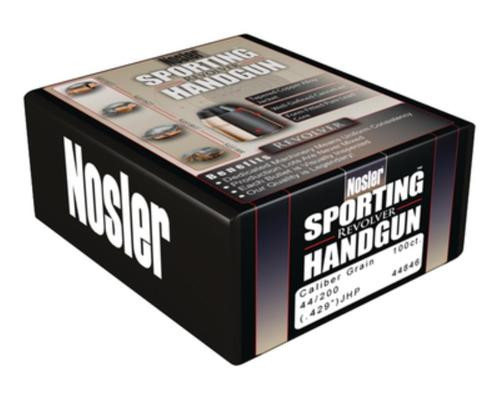Nosler Sporting Handgun Revolver .44 Caliber .429 200gr, Jacketed Hollow Point, 250/Box,NOT AMMO THESE ARE RELOADING BULLETS