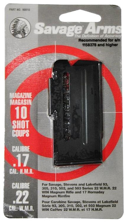 Savage 93 Series Magazine .22 Mag/.17 HMR, Blued Finish, 10rd