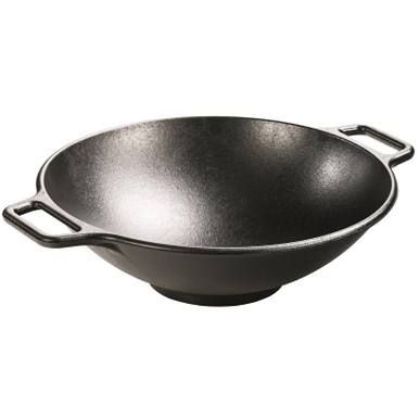 LODGE L14W 14 INCH SEASONED CAST IRON WOK