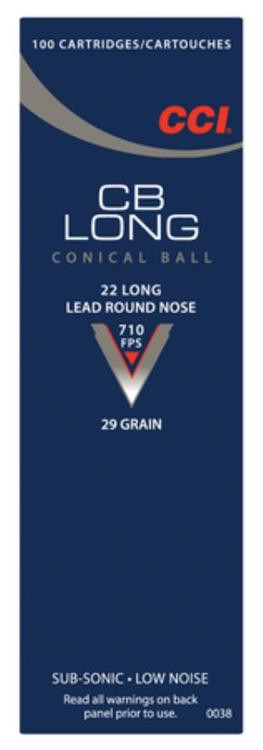 CCI 22 LONG Low Noise/Training/Specialty Sub Sonic CB LRN 29gr, 100rd Box