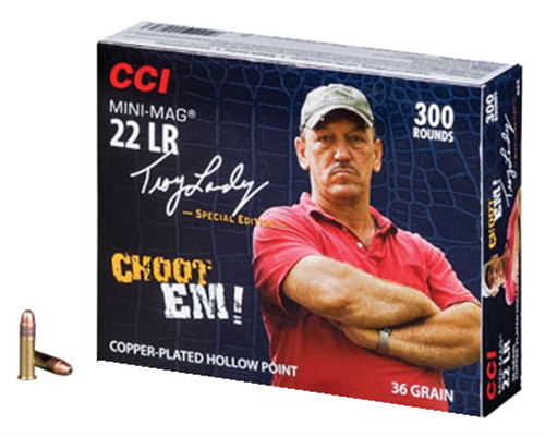 CCI Mini-Mag 22 LR 36gr, Copper Plated Hollow Point, Vermint, 300rd Box