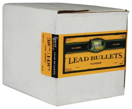 Speer Handgun Bullets Lead .38 Caliber .358 158 Gr, Semi-Wadcutter, Hollow Point, 500 /Box, NOT AMMO THESE ARE RELOADING BULLETS